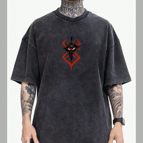 Unisex Acid Washed Oversized Tee