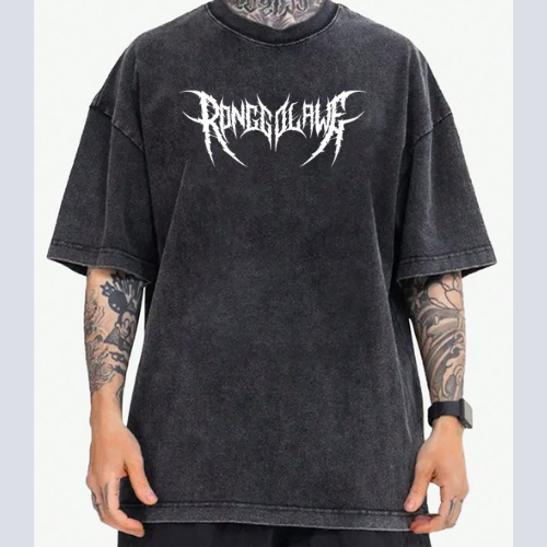 Unisex Acid Washed Oversized Tee