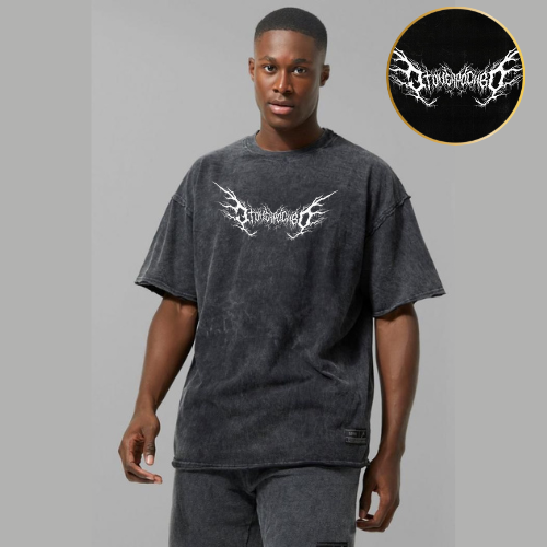 Unisex Acid Washed Oversized Tee